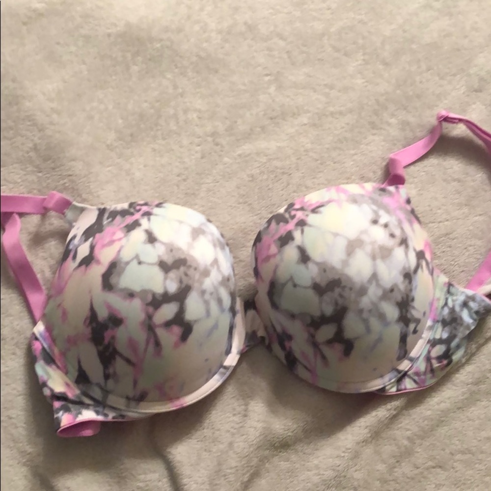 Pink tie dye bra